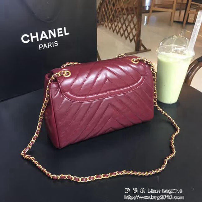 香奈兒CHANEL 57700 2018最新款爆款油臘皮鏈條包 DSC2024
